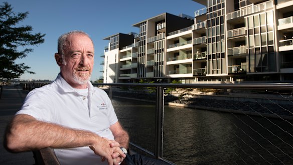 Steve McIntosh recently moved from Sydney and bought a unit on the Kingston foreshore.