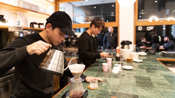 There's an uplifing mood at Cedric's, which serves alcohol from 10am. 