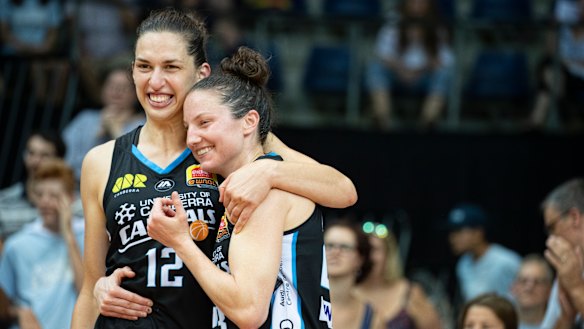 Marianna Tolo, left, is yet to make a decision on where she will play next season.