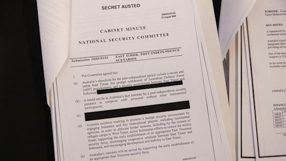 Cabinet papers from 2000 have been released by the National Archives of Australia.