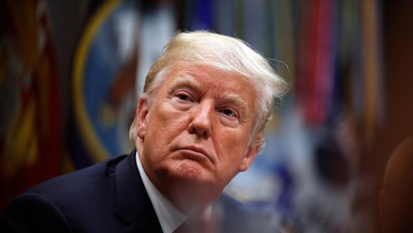 Donald Trump says Wall Street will bounce back once 'trade issues' are sorted. 