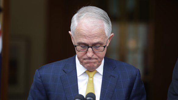 Prime Minister Malcolm Turnbull was meeting with ministers in his office on Wednesday evening.