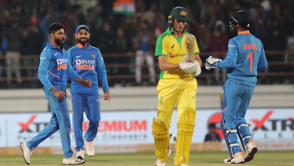 India send Marnus Labuschagne back to the pavilion. 