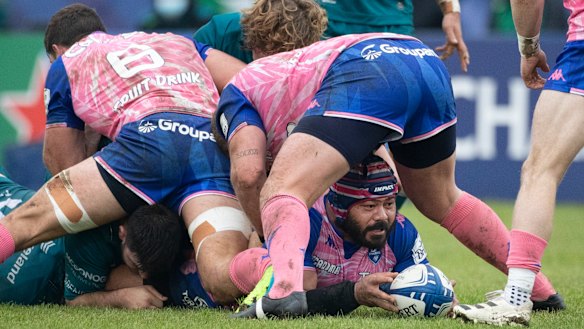 Latu scored six tries in three seasons with Stade Francais, but was also shown seven yellow cards and two reds.