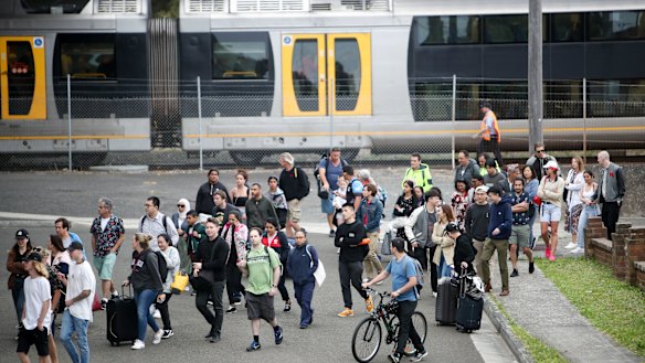 Paramedics assessed about 300 people, some of whom "were visibly distressed".