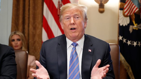 US President Donald Trump explains himself yet again on Wednesday.