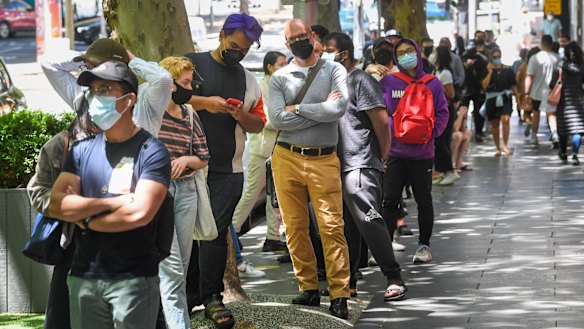 Overwhelming testing demand in Victoria has created long queues and forced several sites to shut.