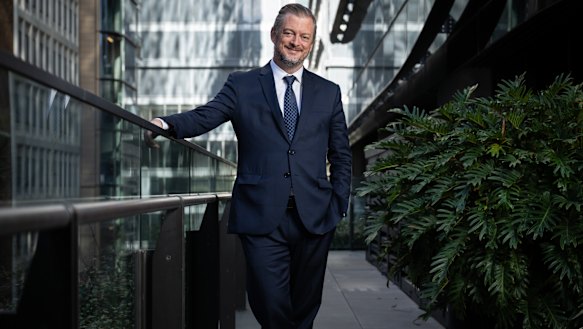 Andrew Parsons, President of the International Paralympic Committee, at Nine headquarters in Sydney.