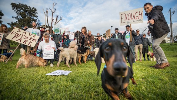Save Footscray Park believes a proposed soccer academy represents the privatisation of public land.