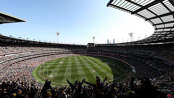 The 2019 AFL grand final at the MCG. 