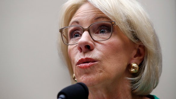Education Secretary Betsy DeVos.
