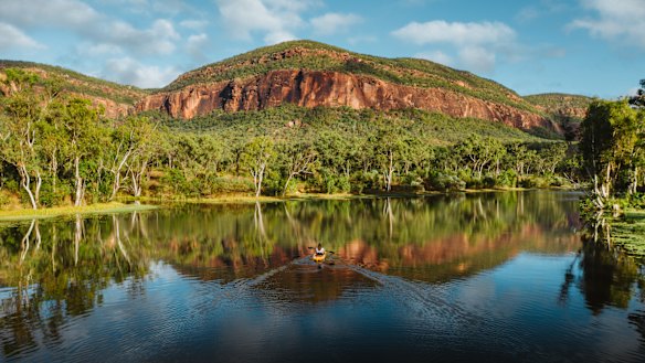 Kayaking at Mt Mulligan Lodge in Thornborough.
