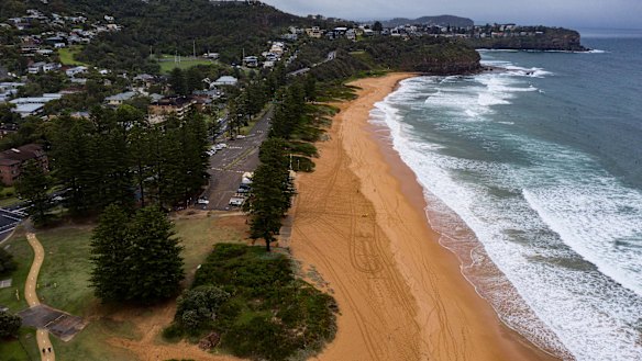 An empty Newport Beach on Saturday.