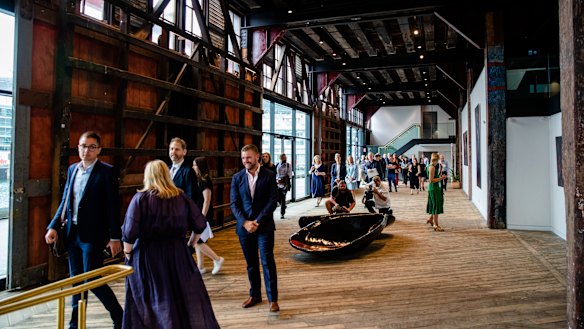 Inside part of the newly refurbished Walsh Bay Arts Precinct. 