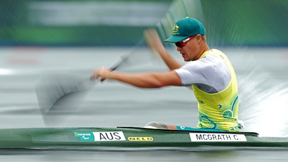 Curtis McGrath competes in the men’s heats on Thursday. 