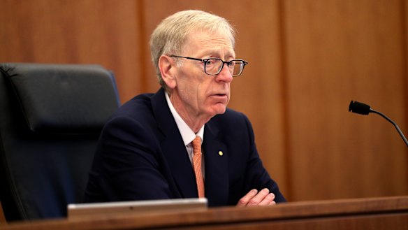 The Hayne royal commission is due to report before the next election.
