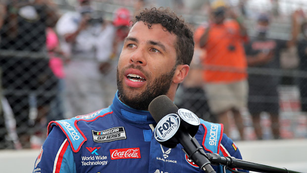Bubba Wallace is the only African-American driver in the top-tier NASCAR series.