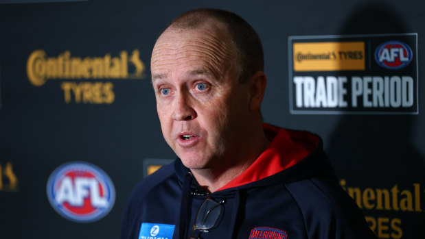 Tim Lamb faced some difficult questions about Clayton Oliver on Monday.