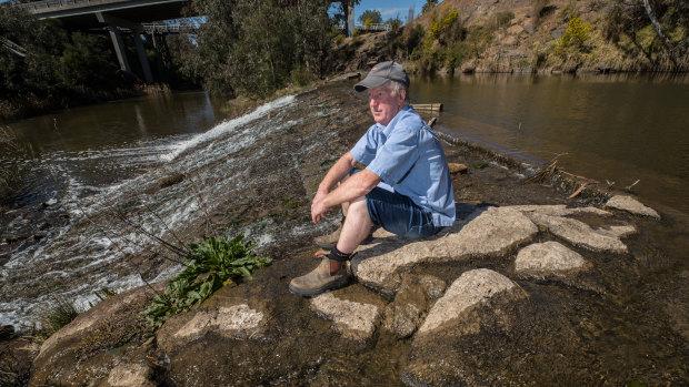 Mr Wallace and others with licences to divert water from the Maribyrong have been warned against doing so due to the detection of PFAS. 