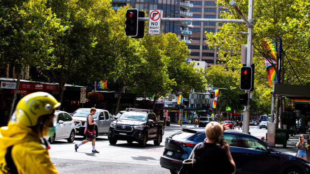 The cameras on the corner of Oxford Street and Crown.