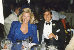 Happier times: the late Christopher Skase with wife Pixie in the 1980s.