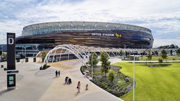 Perth’s Optus Stadium offers a better time zone for matches with a large Europe-based audience. 