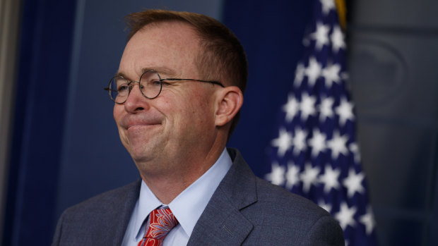 The White House's acting chief of staff Mick Mulvaney.