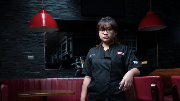 Nashla Martija, who came to Australia on a 457 visa as a chef at TGI Fridays in Sydney, now faces losing her job and not being able to access welfare.