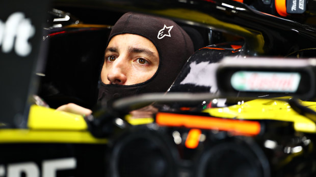 Daniel Ricciardo preparing for this weekend's Japanese Grand Prix.