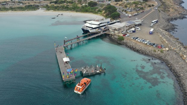 The existing ferry terminal on the far east of Kangaroo Island. 