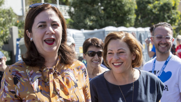 Queensland Premier Annastacia Palaszczuk and deputy premier Jackie Trad will hand down the state's budget on June 11. 