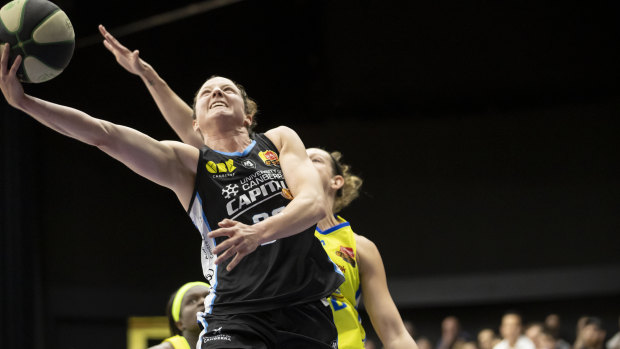 Canberra's Kelsey Griffin will almost certainly win the WNBL MVP this season. 