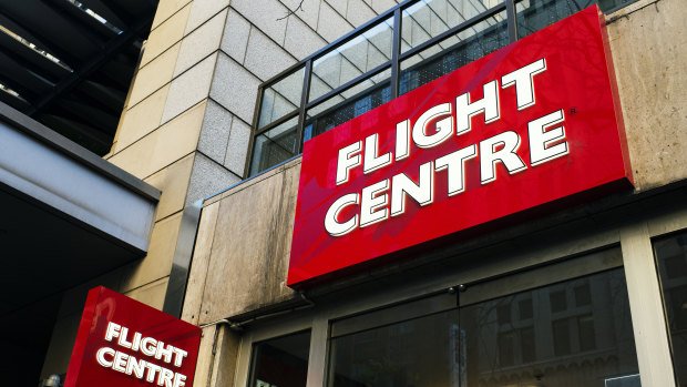 Flight Centre will close around half its stores globally. 