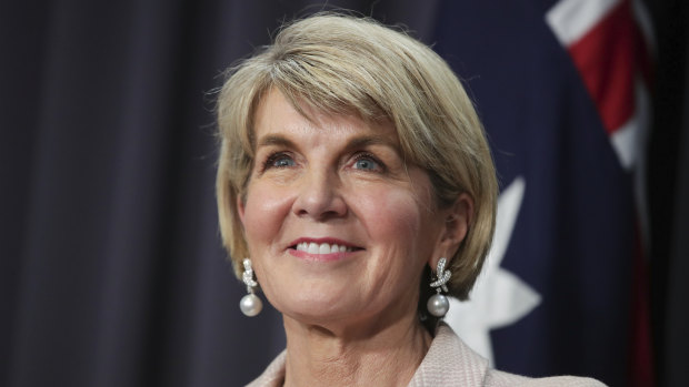 Julie Bishop is weighing up her future.