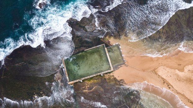 A quiet Mona Vale Beach.