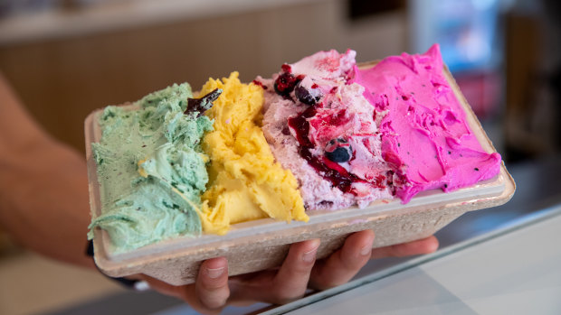 Gelatissimo introduces three new flavours every month to its rotating menu.