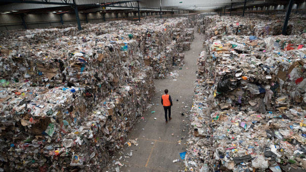 Warehouses across Melbourne are stacked with waste.