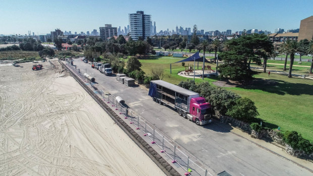 Part of St Kilda beach and the adjacent Catani Gardens were shut for 15 days to host a one-day festival. The beach and gardens will re-open on Wednesday night.