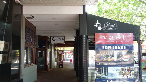 Subiaco's strip is dead quiet as once well-known sites sit empty. 