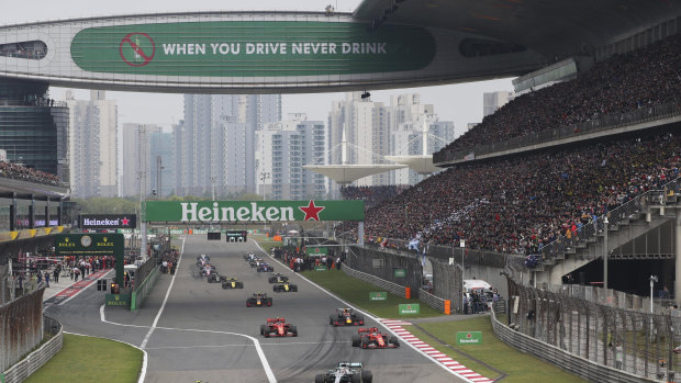 The Shanghai Grand Prix, pictured last year, has been postponed this year due to coronavirus.