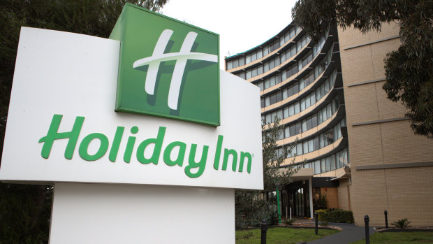 The Holiday Inn near Melbourne Airport. 