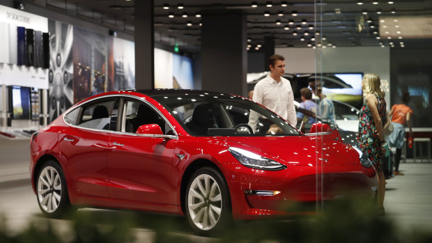 Tesla is de-emphasising the $US35,000 price point promised when it first unveiled the sedan in March 2016.