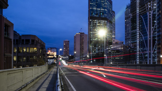 The Cahill Expressway, which will be closed to traffic for seven days in early January.