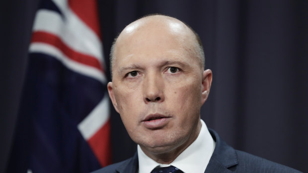 Minister for Home Affairs Peter Dutton