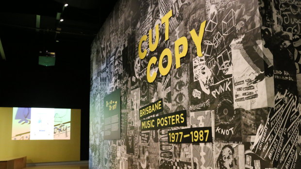 The State Library of Queensland's new exhibition of posters explores Brisbane's music scene in the 1970s and '80s.