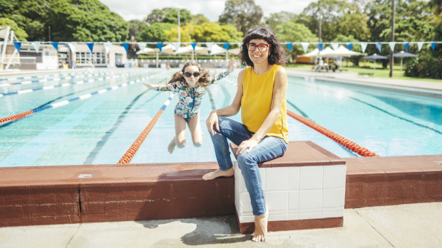 Claudia Alarcon with daughter Anouk Perlich-Alarcon.