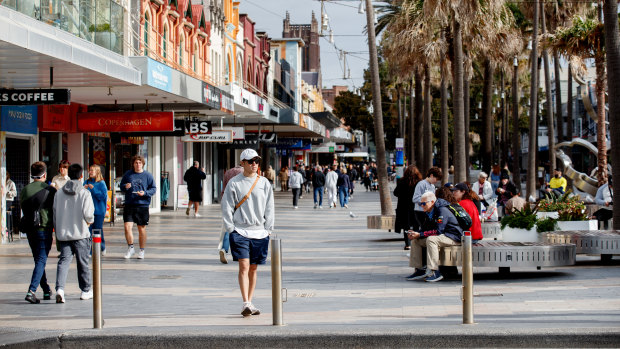 The Corso in Manly.