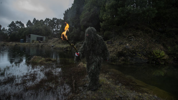 Arie Rain Glorie in costume at the Quarry.