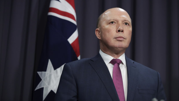 Home Affairs Minister Peter Dutton says Australian values are inconsistent with that of China's ruling Communist Party. 
