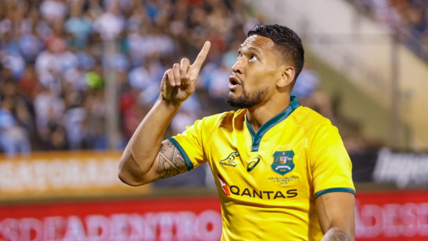 Israel Folau's record against South Africa wasn't outstanding.